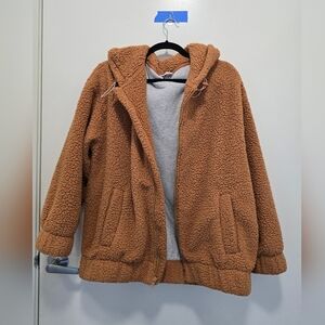 Aerie Brown Teddy Jacket